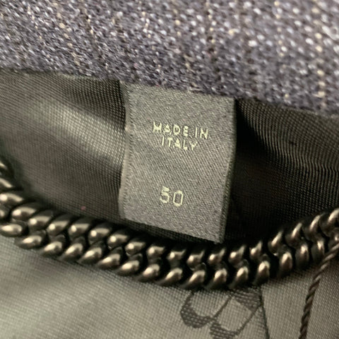 BURBERRY PRORSUM Size 40 Navy Stripe Wool Notch Lapel Sport Coat
