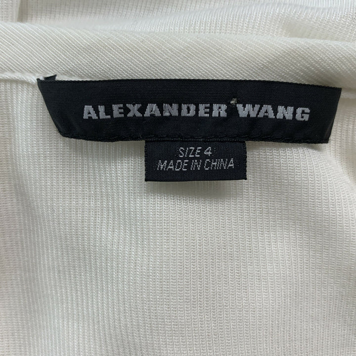 ALEXANDER WANG Size 4 White Black Sleeveless Dress