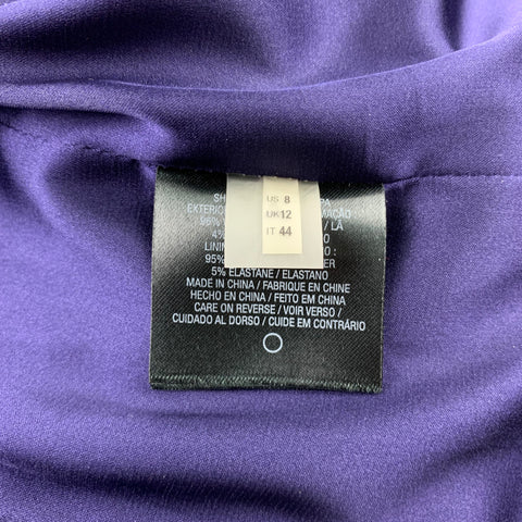 ELIE TAHARI Talla 8 Blazer de solapa de muesca de lana gris