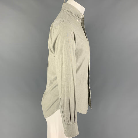 GITMAN BROS Size S Green Sage Cotton Oxford Long Sleeve Shirt