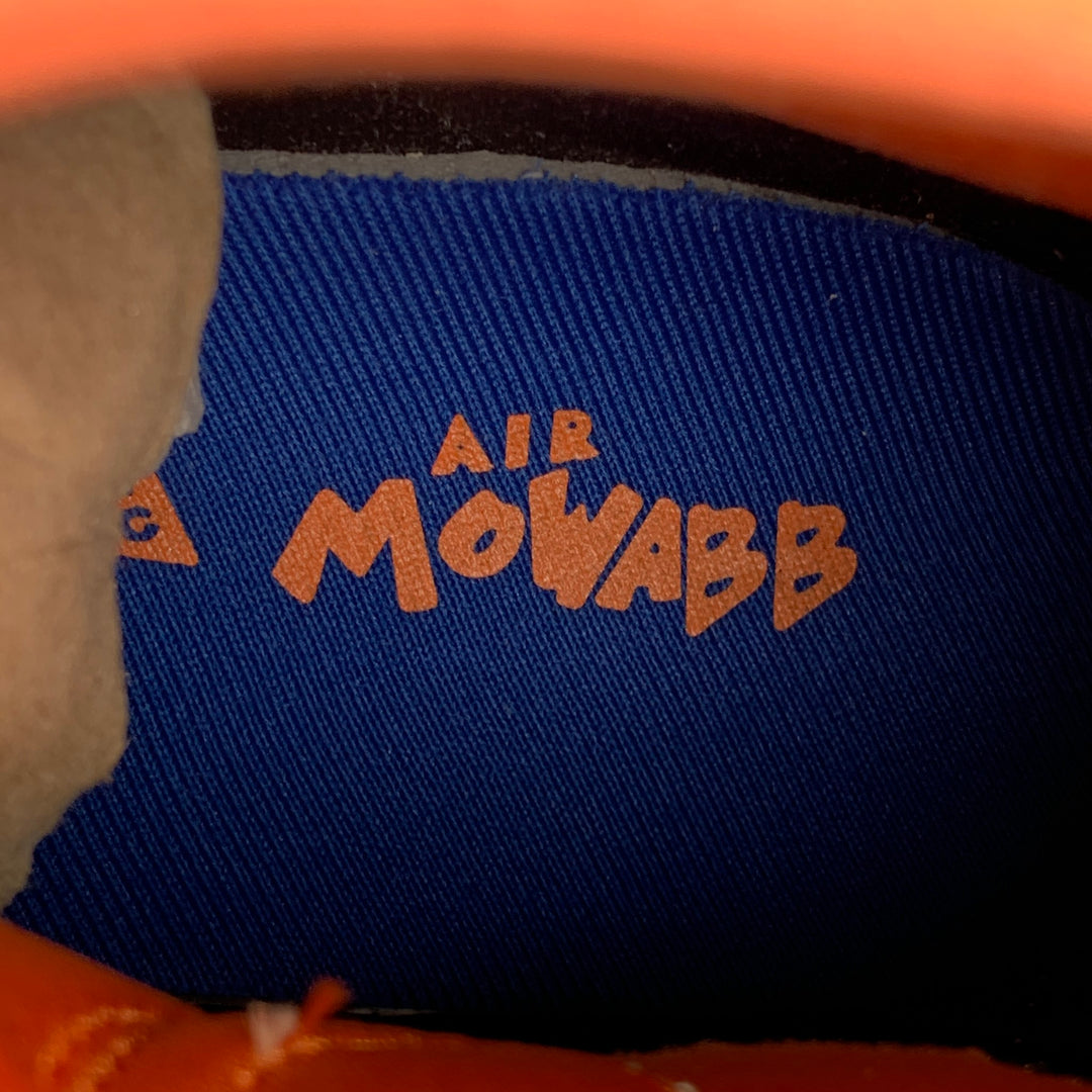 Nike Air Mowabb ACG Rattan Birch Size 10 Beige & Blue Leather High Top Sneakers