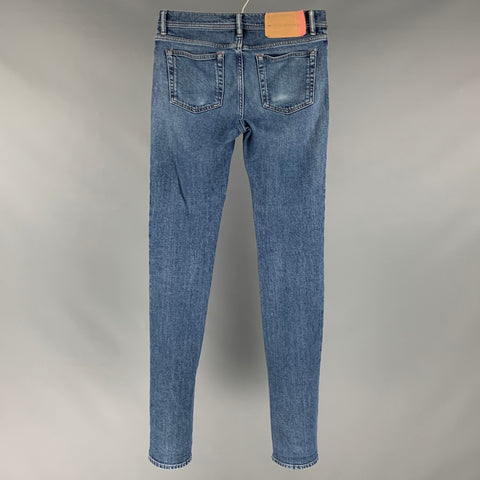 ACNE STUDIOS Size 29 Blue Cotton Elastane Jeans