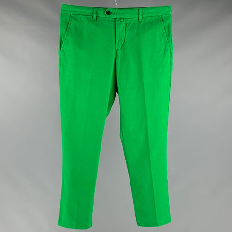 GANT by MICHAEL BASTIAN Size 34 Green Cotton Low Rise Casual Pants