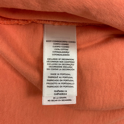 MARC JACOBS x PEANUTS Size M Orange Black Graphic Cotton Crew-Neck T-shirt