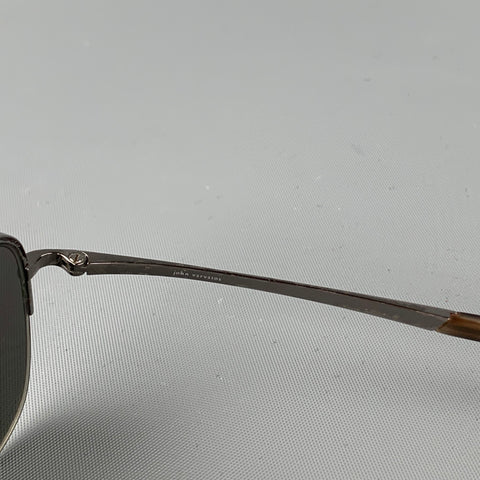 JOHN VARVATOS Silver Gunmetal Sunglasses