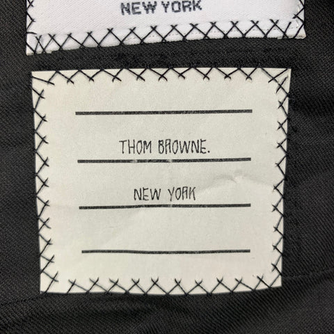 THOM BROWNE Size 37 Grey Button Fly Dress Pants