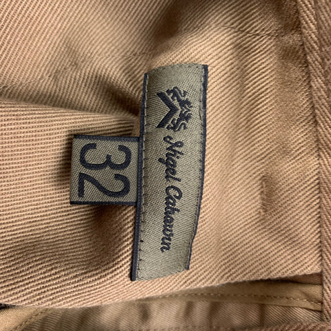 NIGEL CABOURN Size 32 Khaki Cotton Chino Casual Pants