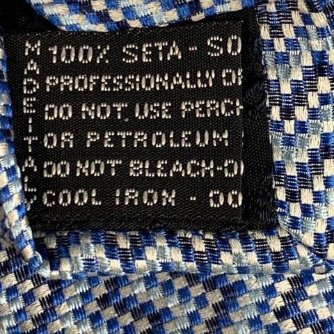 MISSONI White Checkered Jacquard Silk Tie