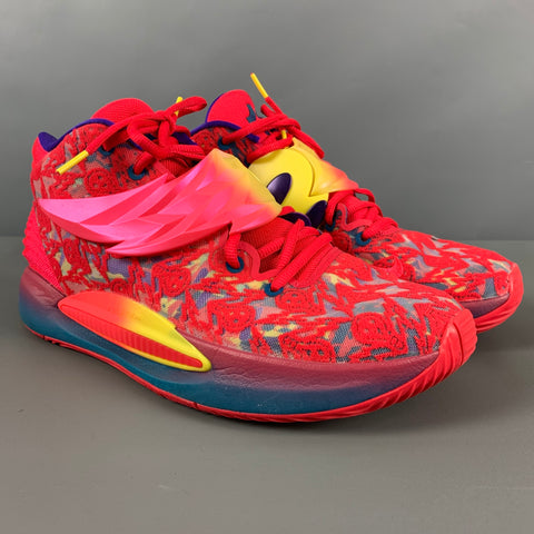 NIKE Talla 11.5 Zapatillas altas de materiales mixtos abstractos multicolores rojos