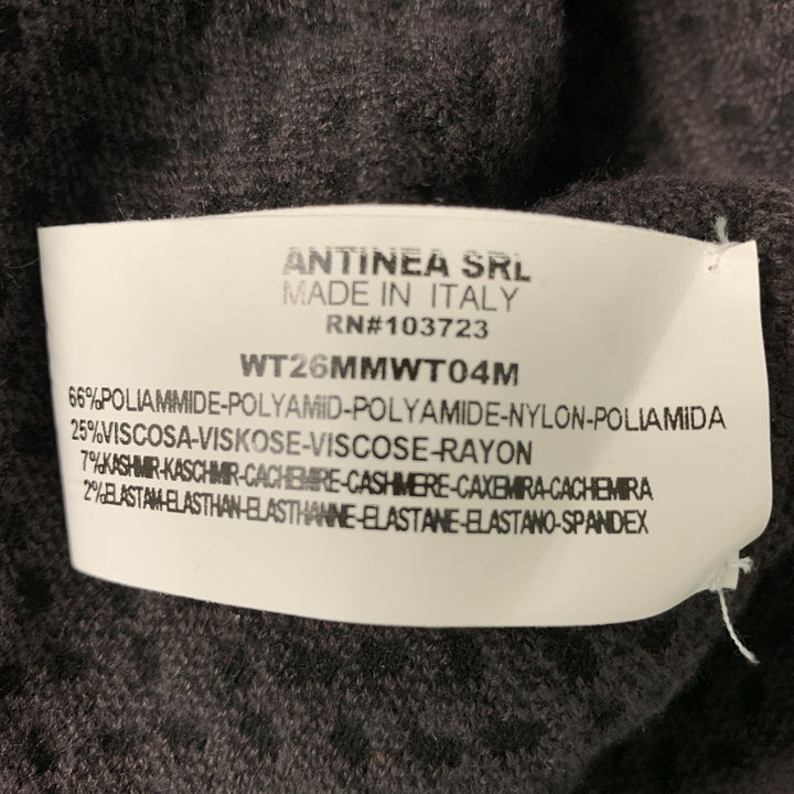 ARMANI COLLEZIONI Size 6 Brown &  Black Nylon Blend Dots Pullover