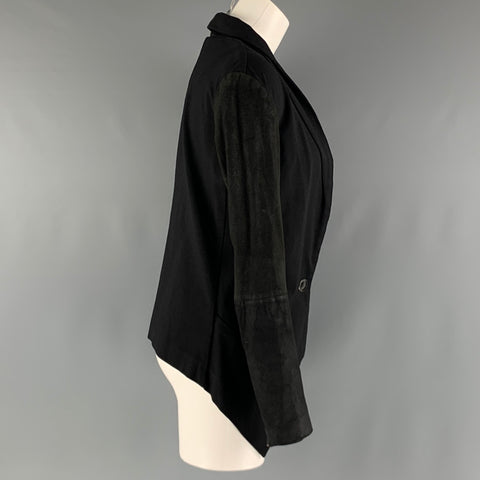 BOD & CHRISTENSEN Size S Black Rayon Blend Jacket