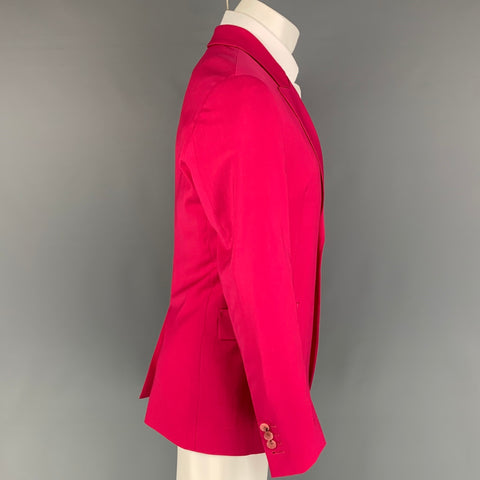 PAUL SMITH Talla 36 Abrigo deportivo regular de lana rosa