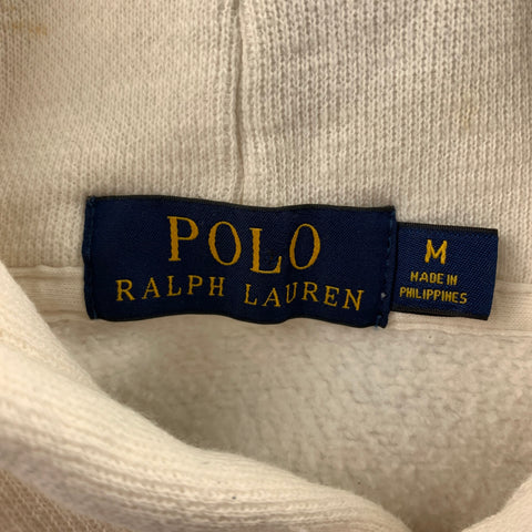 POLO by RALPH LAUREN Size M Cream & Black Cotton / Polyester Hooded Casual Top