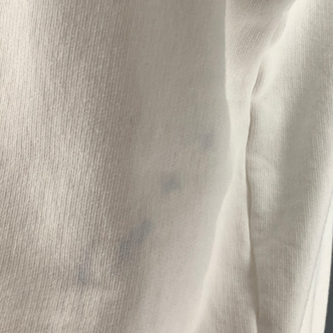 TORY BURCH Taille S Sweat-shirt à col rond en coton blanc