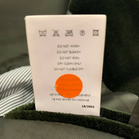 OFFICINE GENERALE Size 42 Olive Solid Cotton Velvet Sport Coat