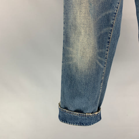 MAISON MARGIELA Size 31 Blue Wash Denim Button Fly Jeans