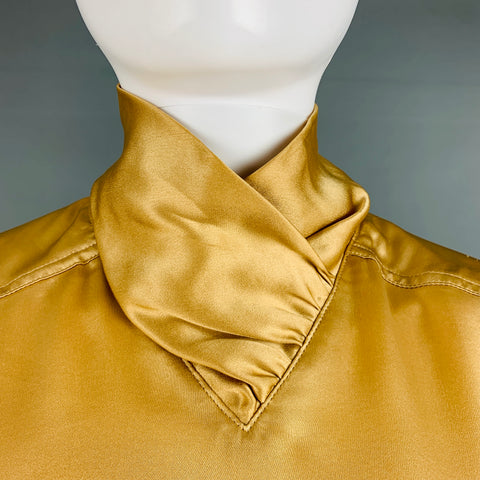 ESCADA Taille 4 Blouse à manches dolman en soie beige
