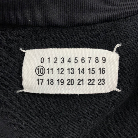 MAISON MARGIELA Size 42 Black & Blue Color Block Cotton / Nylon Zip Up Sweatshirt
