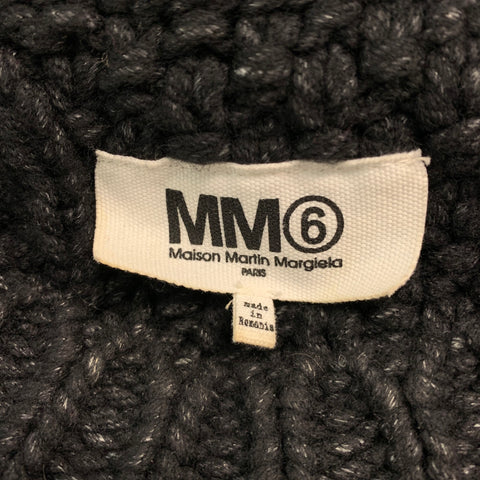 MAISON MARTIN MARGIELA Taille M Pull Laine Polyamide Gris Noir