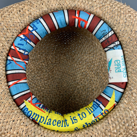 VIVIENNE WESTWOOD Size One Size Natural Multi-color Woven Straw Hat