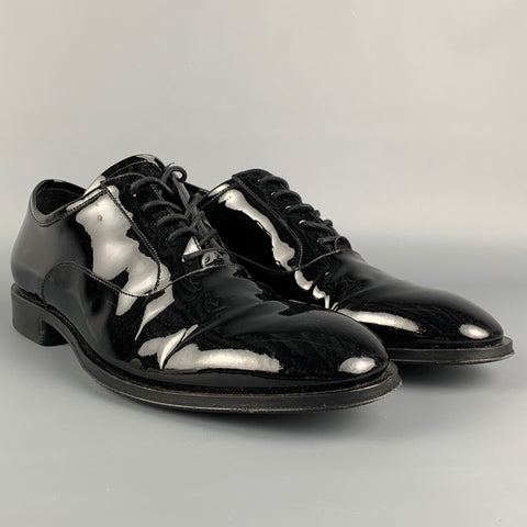 ALLEN EDMONDS Taille 10 Chaussures à lacets La Scala en cuir noir