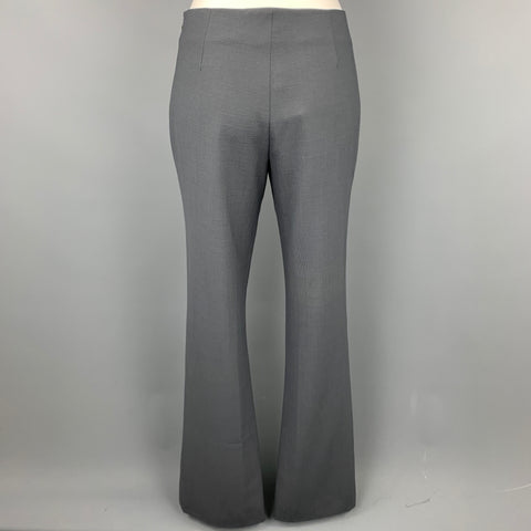 VERSACE CLASSIC Size 6 Grey Wool Blend Dress Pants