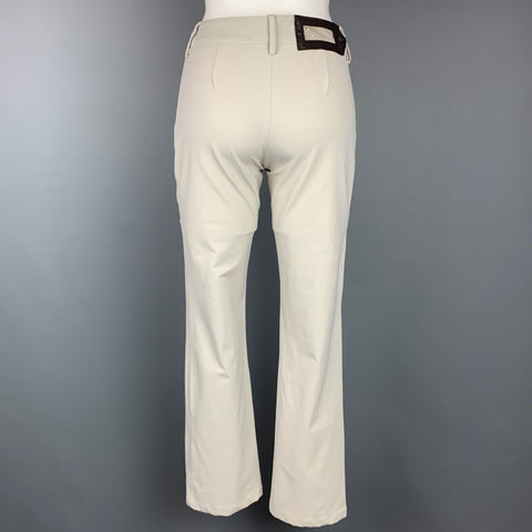 PRADA Pantalon décontracté en nylon extensible beige taille 2