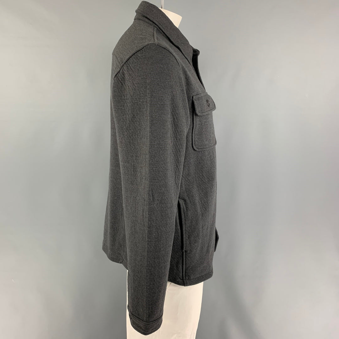 BILLY REID Size XL Gray Cotton Polyester Shirt Jacket