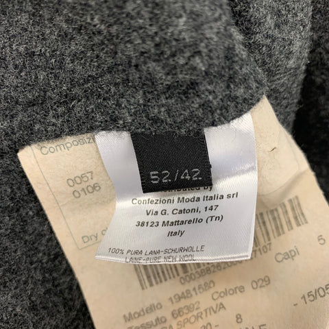 CALVIN KLEIN COLLECTION Size 42 Grey Charcoal Wool Sport Coat