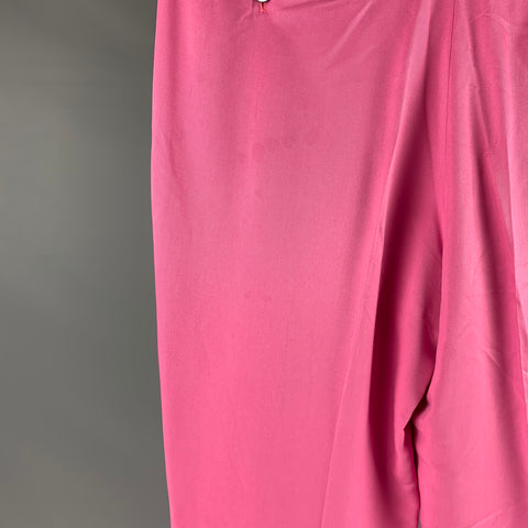 RALPH LAUREN Size 36 Pink Silk Pleated Dress Pants