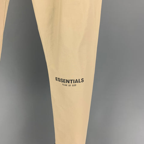 ESSENTIALS Fear Of God Size S Beige Nylon Drawstring Casual Pants