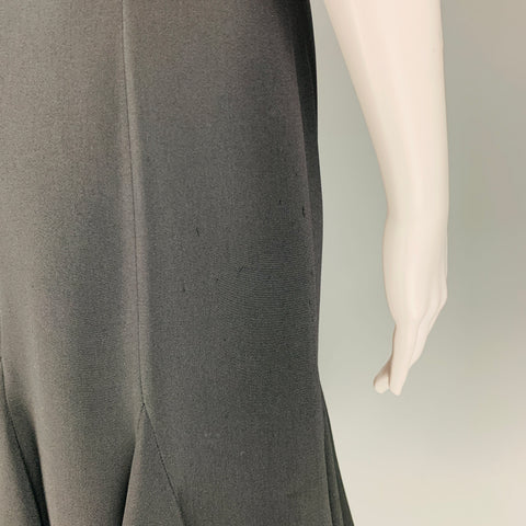 STELLA McCARTNEY Taille 2 Robe dos nu en mélange de viscose noire au-dessus du genou