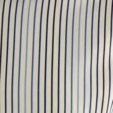 PAUL SMITH Size S White Blue Stripe Cotton Long Sleeve Shirt