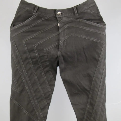 GARETH PUGH Size 28 Black Star Patchwork Denim Skinny Jeans GARETH PUGH