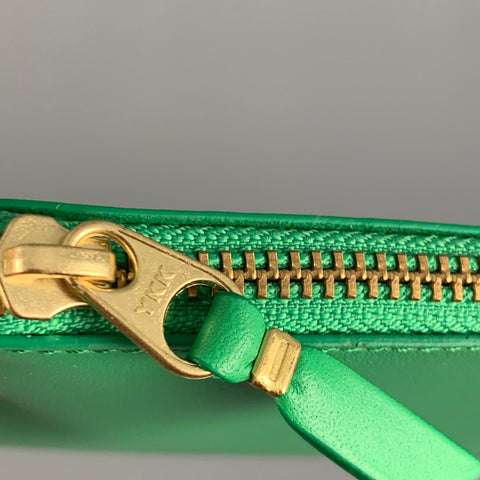 COMME des GARCONS Green Solid Leather Wallet