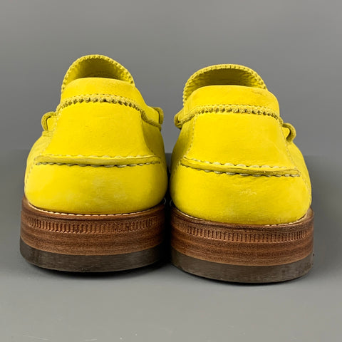 N.D.C. Size 11 Yellow SLeather Slip On Loafers
