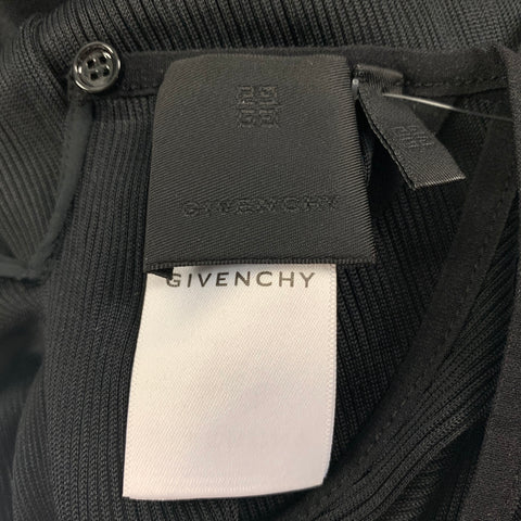 GIVENCHY Fall '21 Size One Size Black Ribbed Silk Maxi Dress