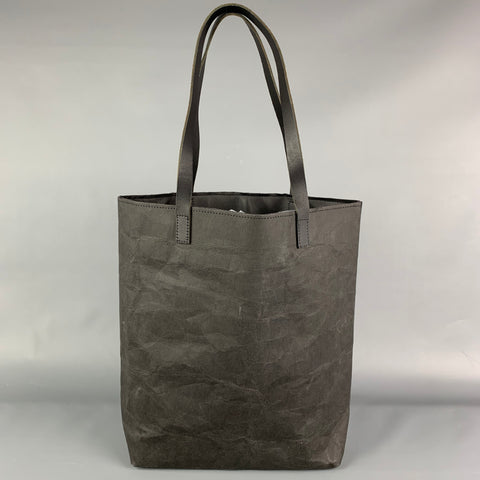 LANGACKERHAUSL Charcoal Wrinkled Paper Tote Bag