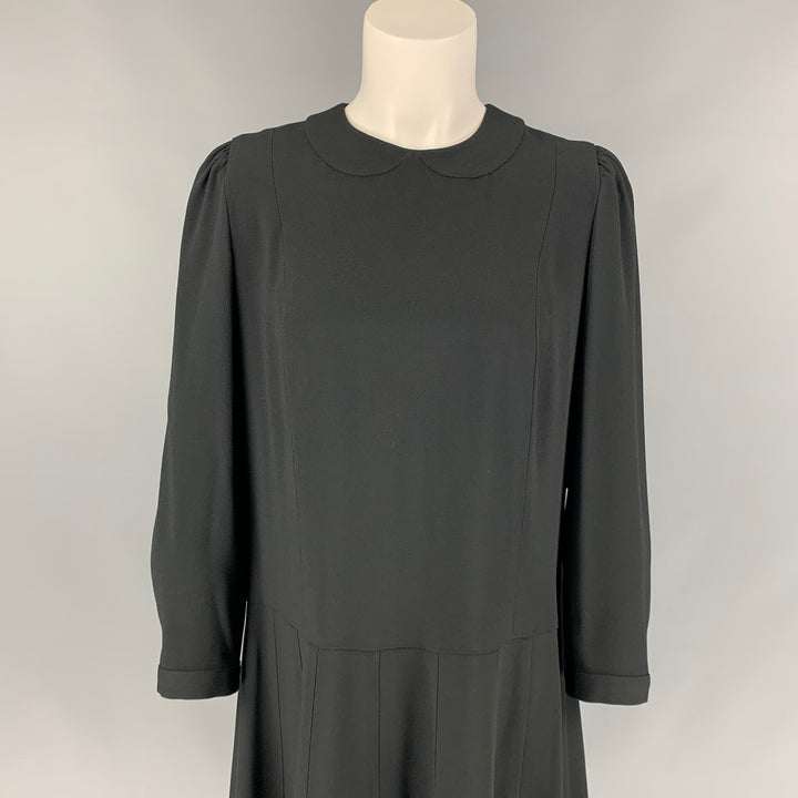 MARC JACOBS RUNWAY Size 6 Black Acetate / Viscose A-Line Dress