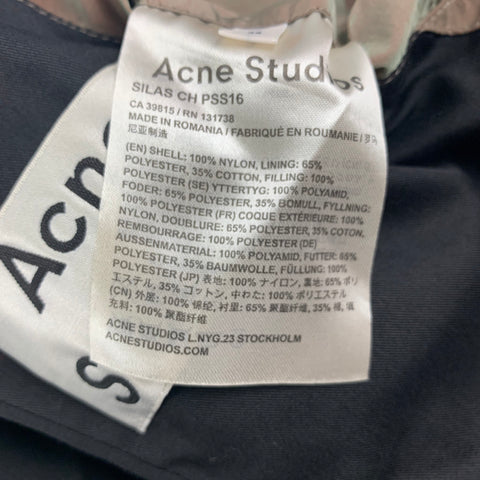 ACNE STUDIOS Taille 34 Veste bomber irisée en nylon vert olive