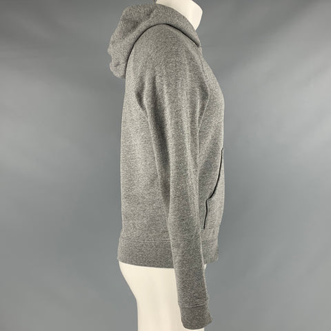 JOHN ELLIOTT Taille S Sweat à capuche en coton et polyester gris chiné