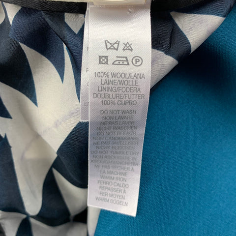 PAUL SMITH Size 38 Teal Wool Notch Lapel Sport Coat