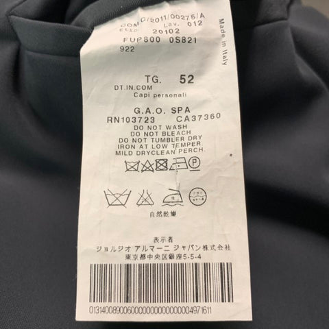 GIORGIO ARMANI Size 34 Black Solid Polyester Elastane Tuxedo Dress Pants