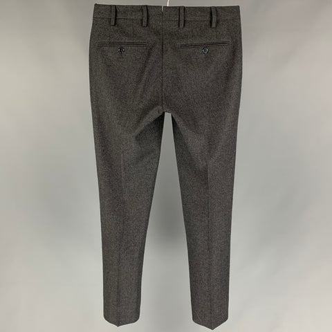 GERMANO Size 28 Grey Heather Wool Dress Pants