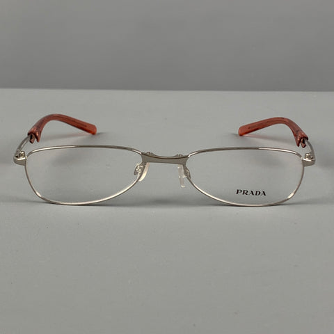 PRADA Lunettes de soleil en métal argenté
