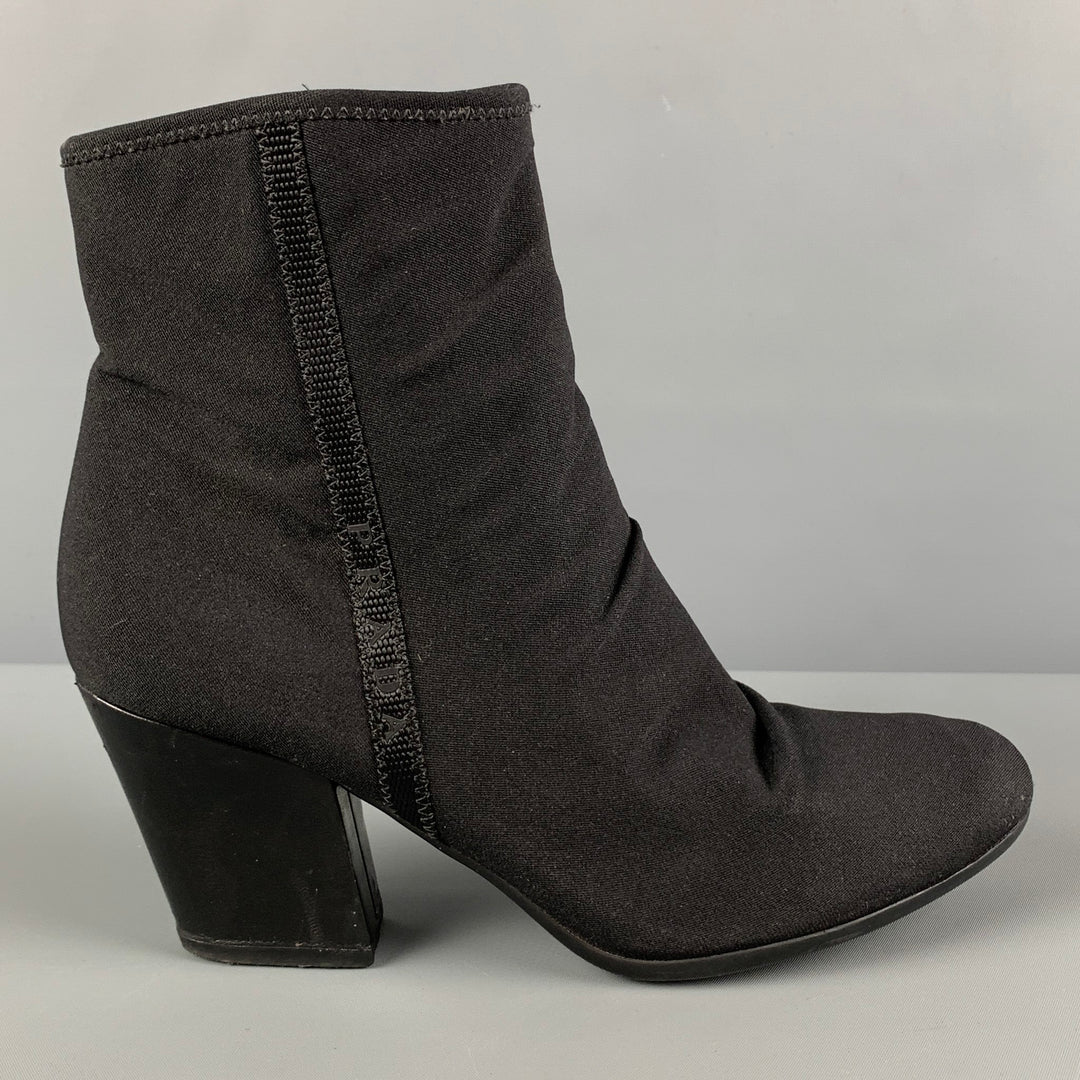PRADA SPORT Size 8 Black Nylon Ankle Boots – Sui Generis  display picture 1