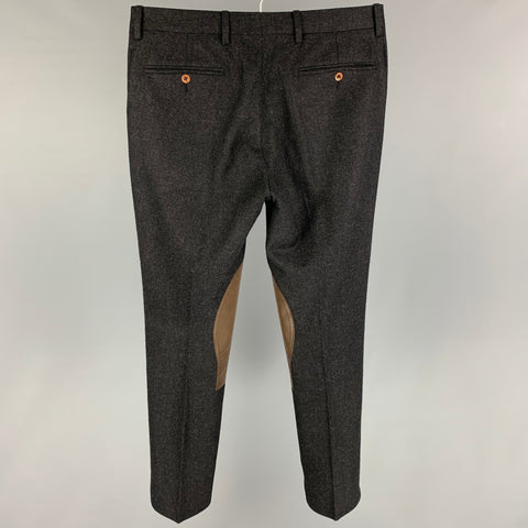 POLO by RALPH LAUREN Size 30 Charcoal Brown Wool Dress Pants