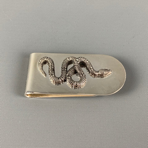 GUCCI Sterling Silver Snake Motif Money clip