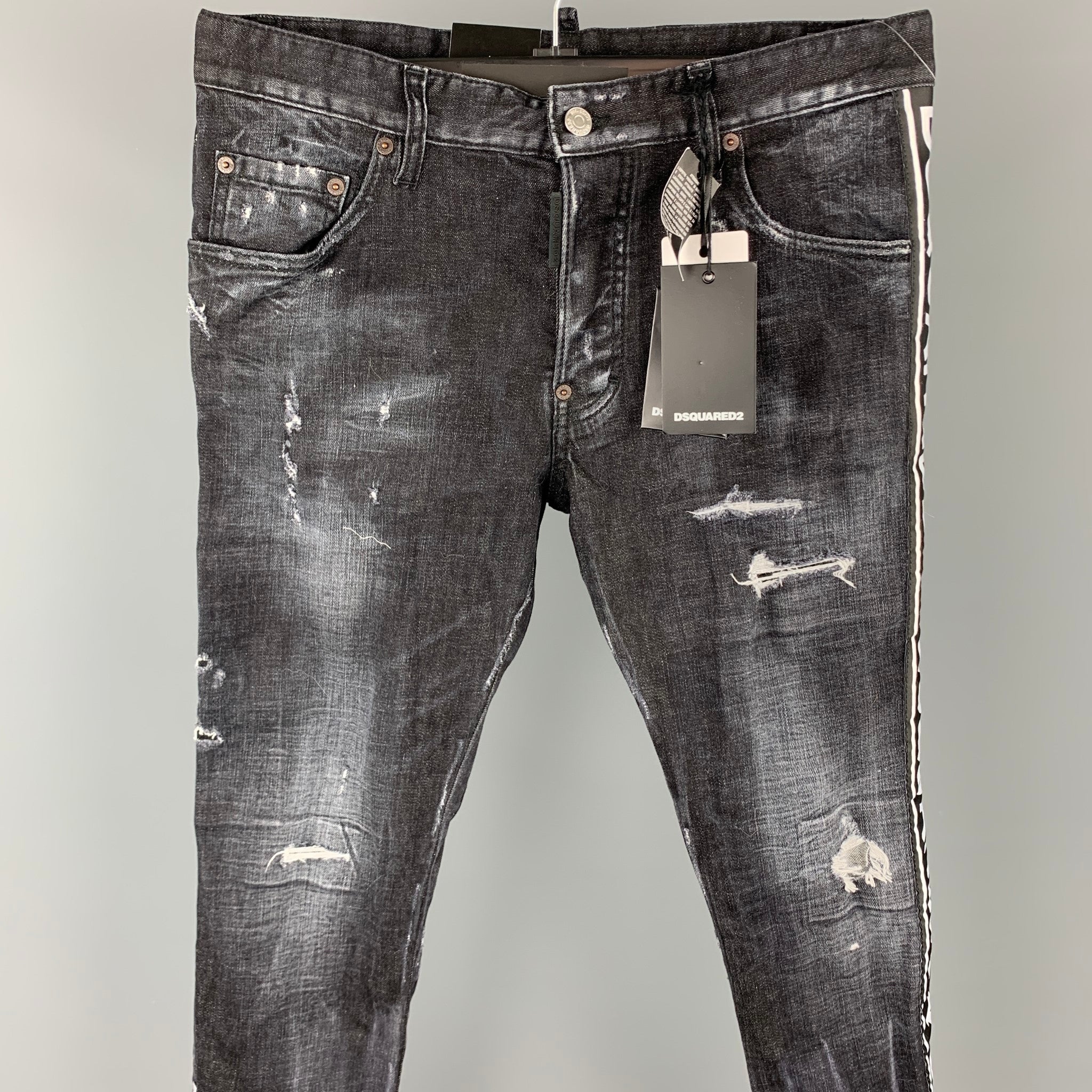 Dsquared2 skater 2024 distressed jeans