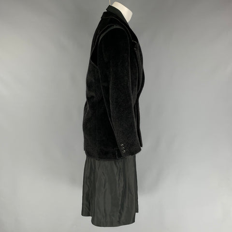 COMME des GARCONS HOMME PLUS Size M Black Mixed Fabrics Jacket